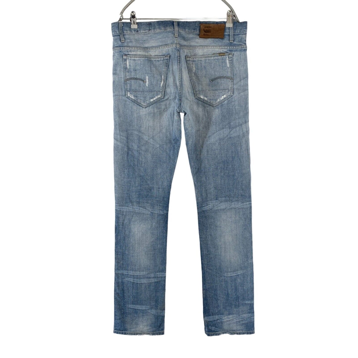 G-STAR 3301 Blaue Slim Fit Jeans Größe W36 L34 Hergestellt in Italien