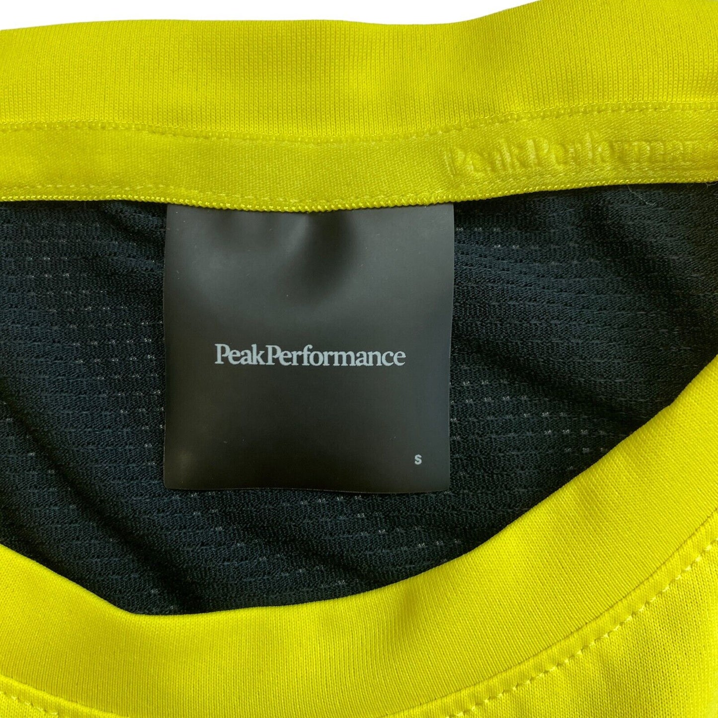 Peak Performance Yellow W Alum Light Long Sleeves Crew Neck T Shirt Top Size S