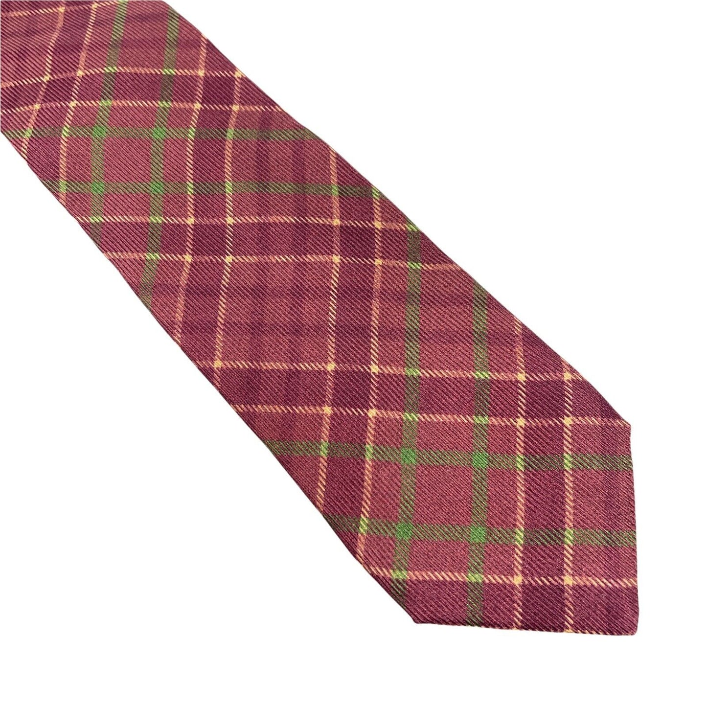 GANT Red Green Striped 100% Silk Hand Made Tie