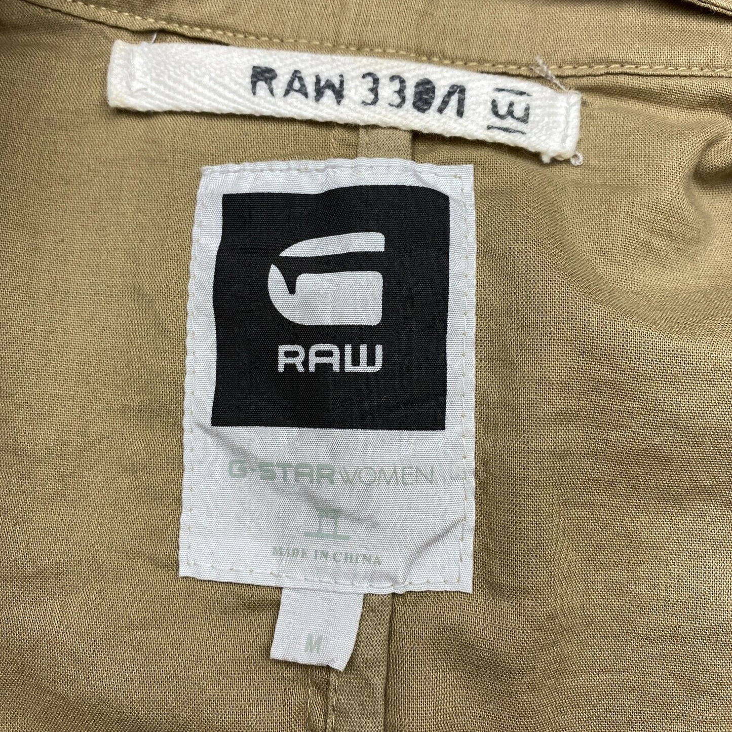 G-STAR RAW Brown 100% Cotton Jacket Size M