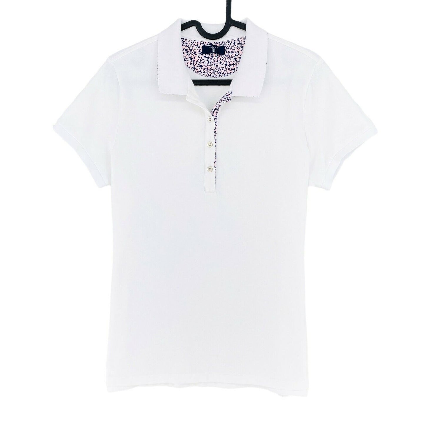 GANT White Pique Polo Shirt Size L