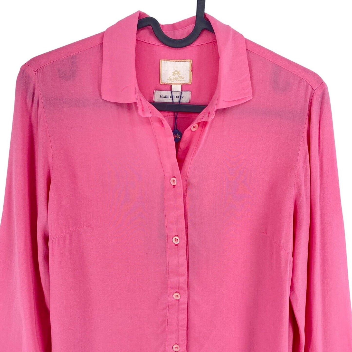 LA MARTINA Pink Viscose Twill Long Sleeves Shirt Size 2 / S