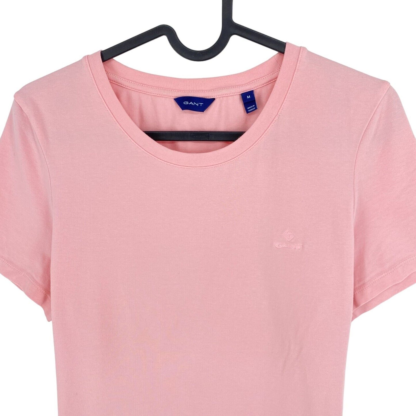 GANT Pink CTN/ELLA Crew Neck T Shirt Size M