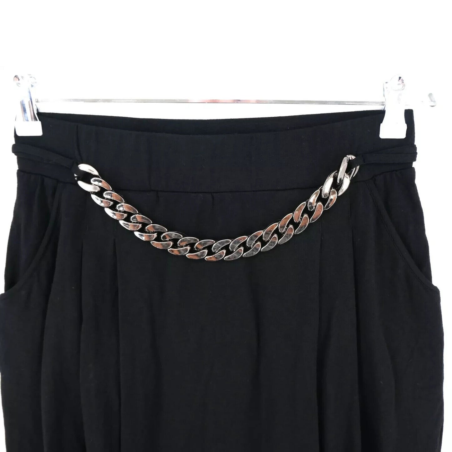 RRP €225 PLEIN SUD JEANIUS Black Skirt Size IT 42 EUR 38 US 8 W27