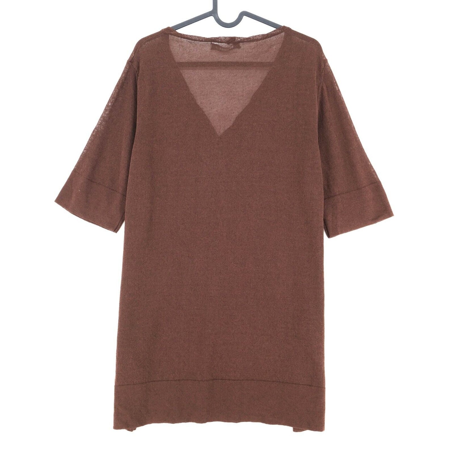 Persona Brown V Neck T Shirt Top Size M