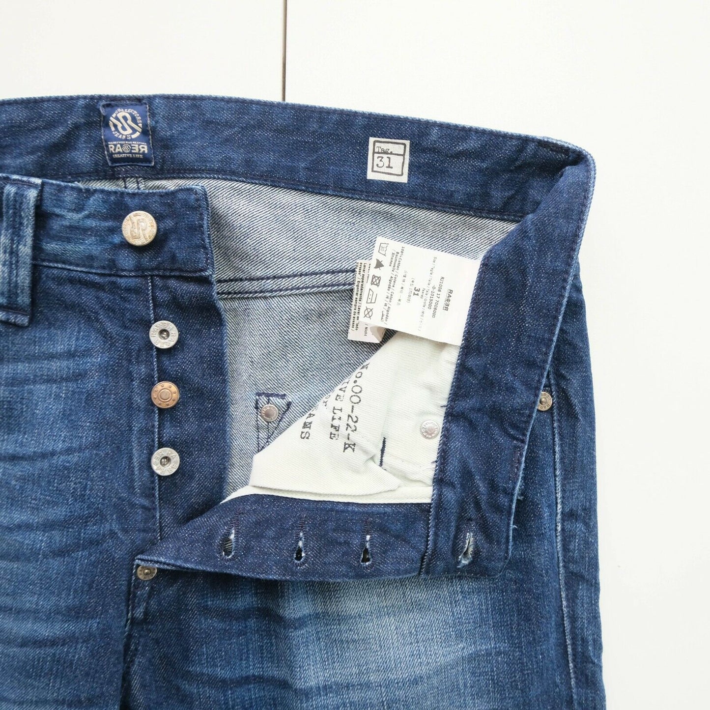 COLLECTORS JEANS Blaue Tapered-Jeans Größe 31