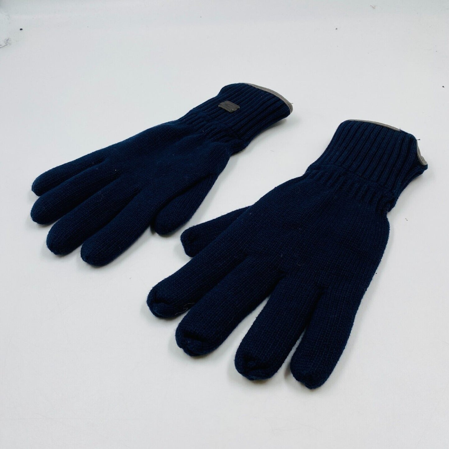 Camel Active Mens Dark Blue Cotton Insulated Warm Knit Gloves Size 2XL XXL