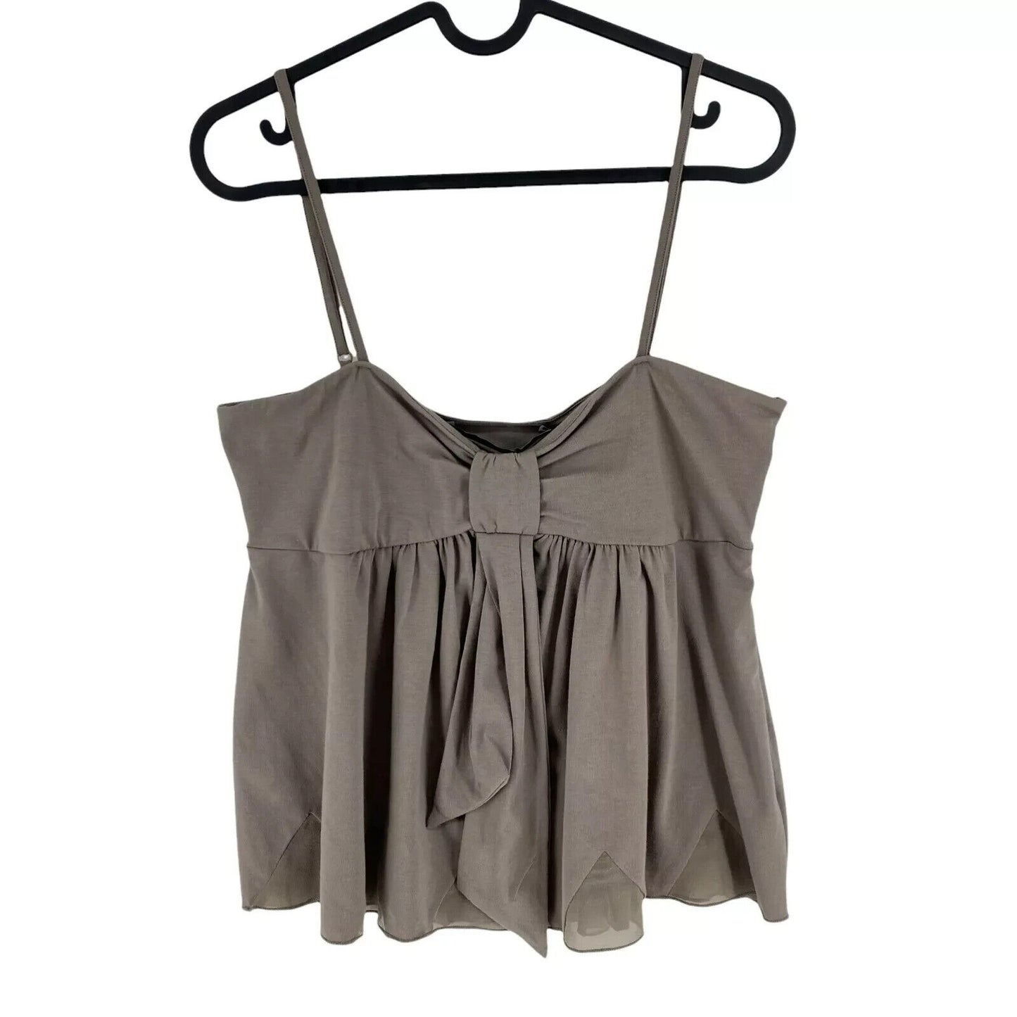 TOLLEGNO 1900 Women Grey Flared Tank Top Size IT 50 EUR 46 UK 18 US 16