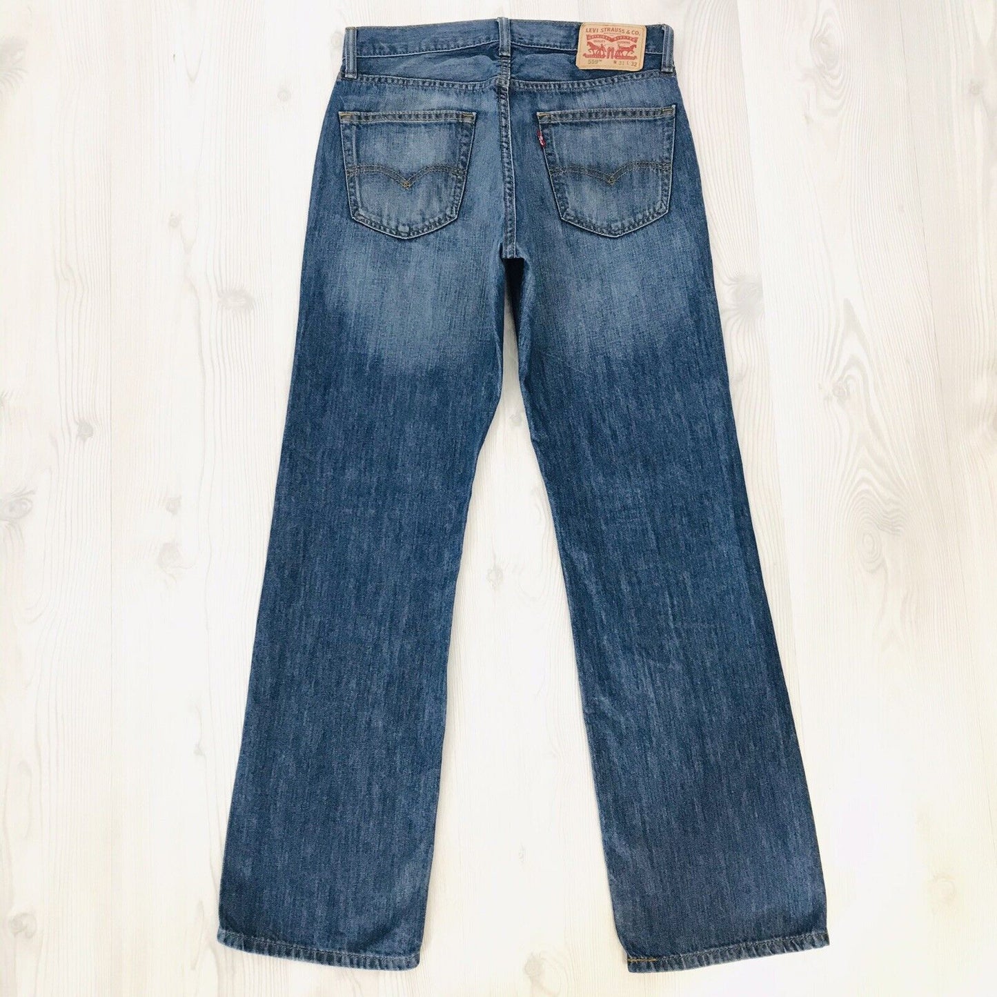 Levi's 559 Dark Blue Relaxed Straight Fit Jeans Size W31 L32