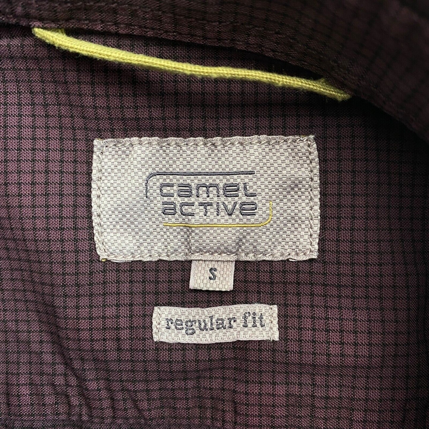 CAMEL ACTIVE Purple Check Regular Fit Shirt Size S