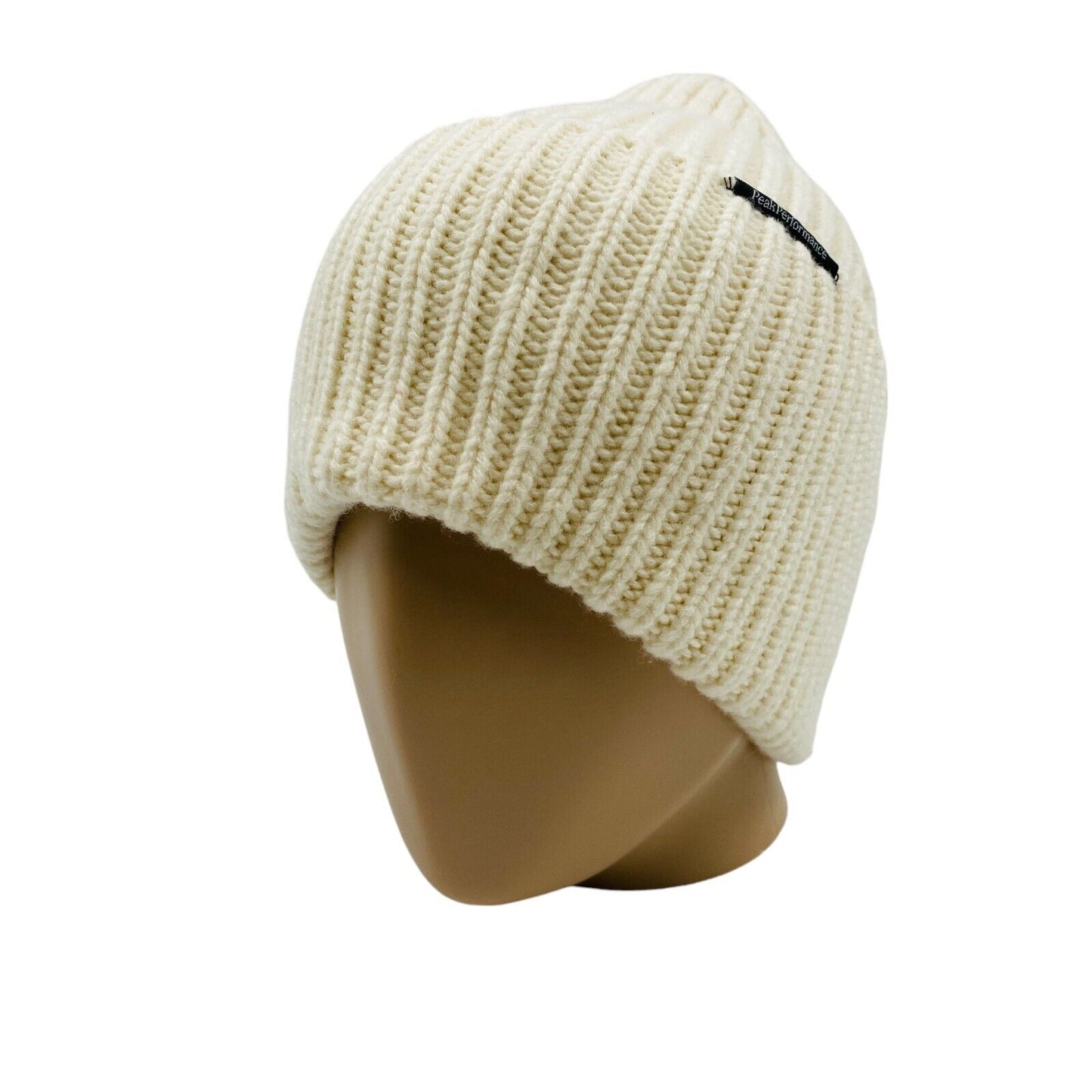 Peak Performance MASON HAT Unisex Beige Wool Blend Beanie Winter Hat One Size