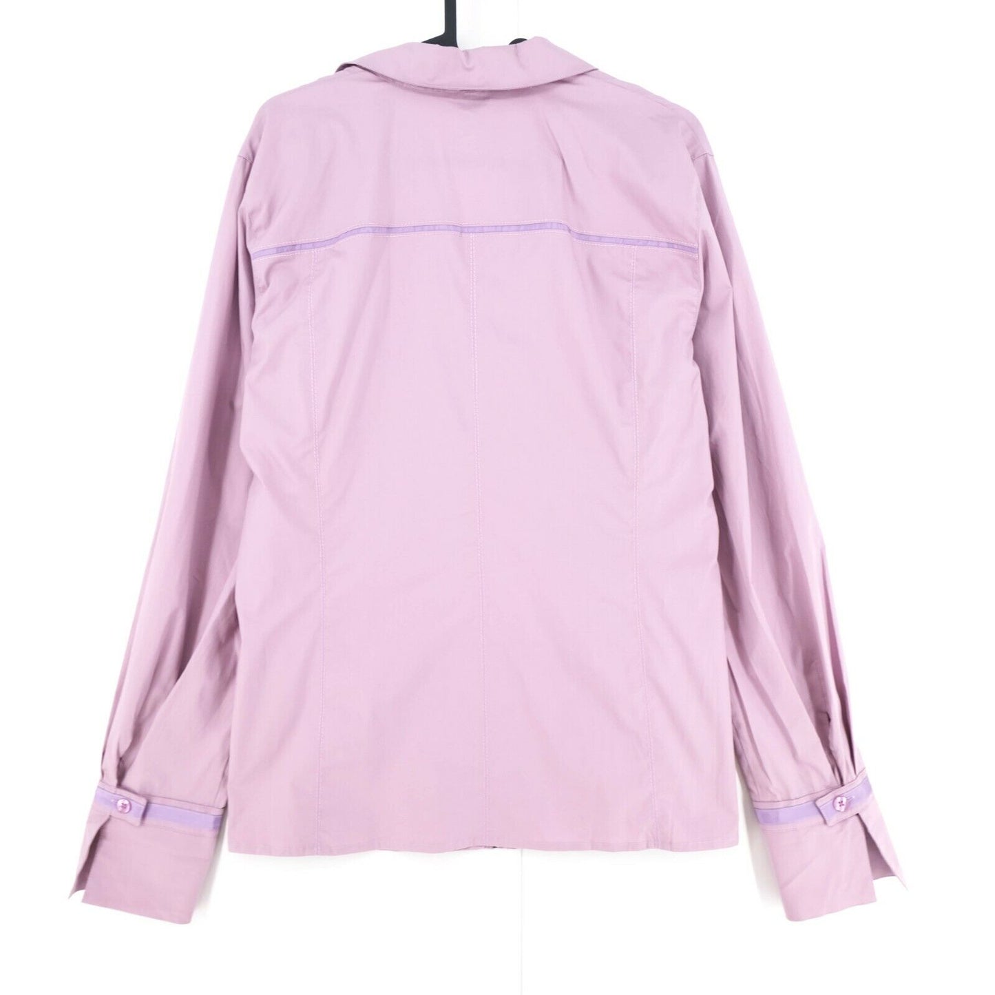 PERSONA Pink Full Zip V Neck Shirt Size EUR 48 UK 20 US 18