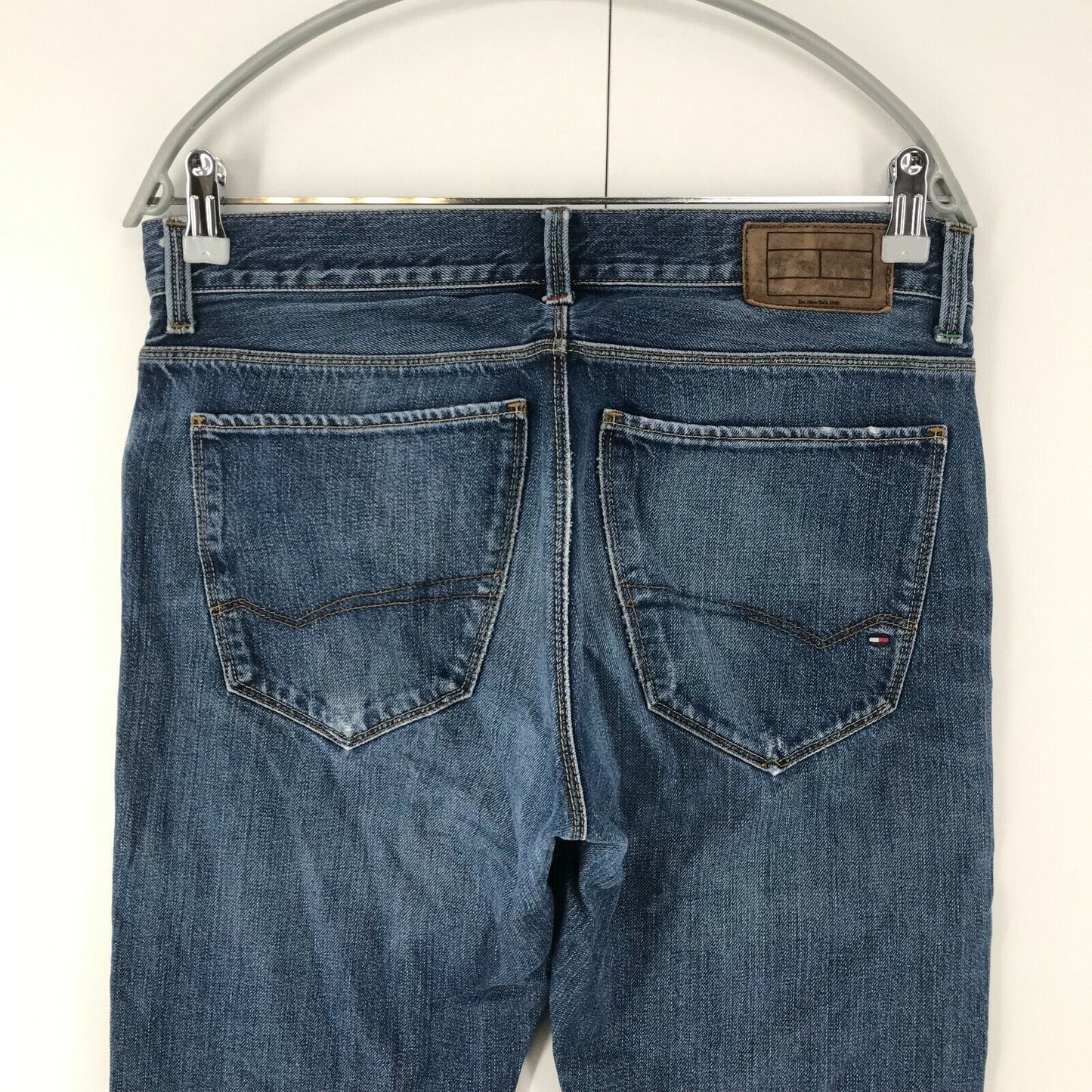 Tommy Hilfiger Blue Regular Straight Fit Jeans W32 L34