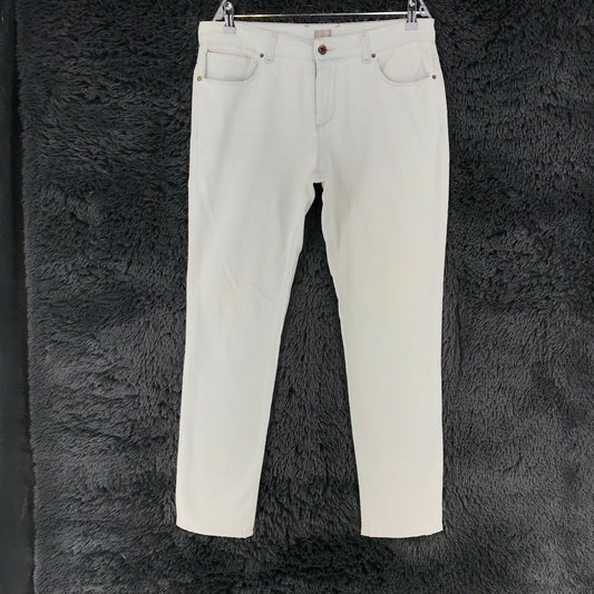 QB 24 White Slim Fit Jeans Size EUR 50 W35 Made In italy