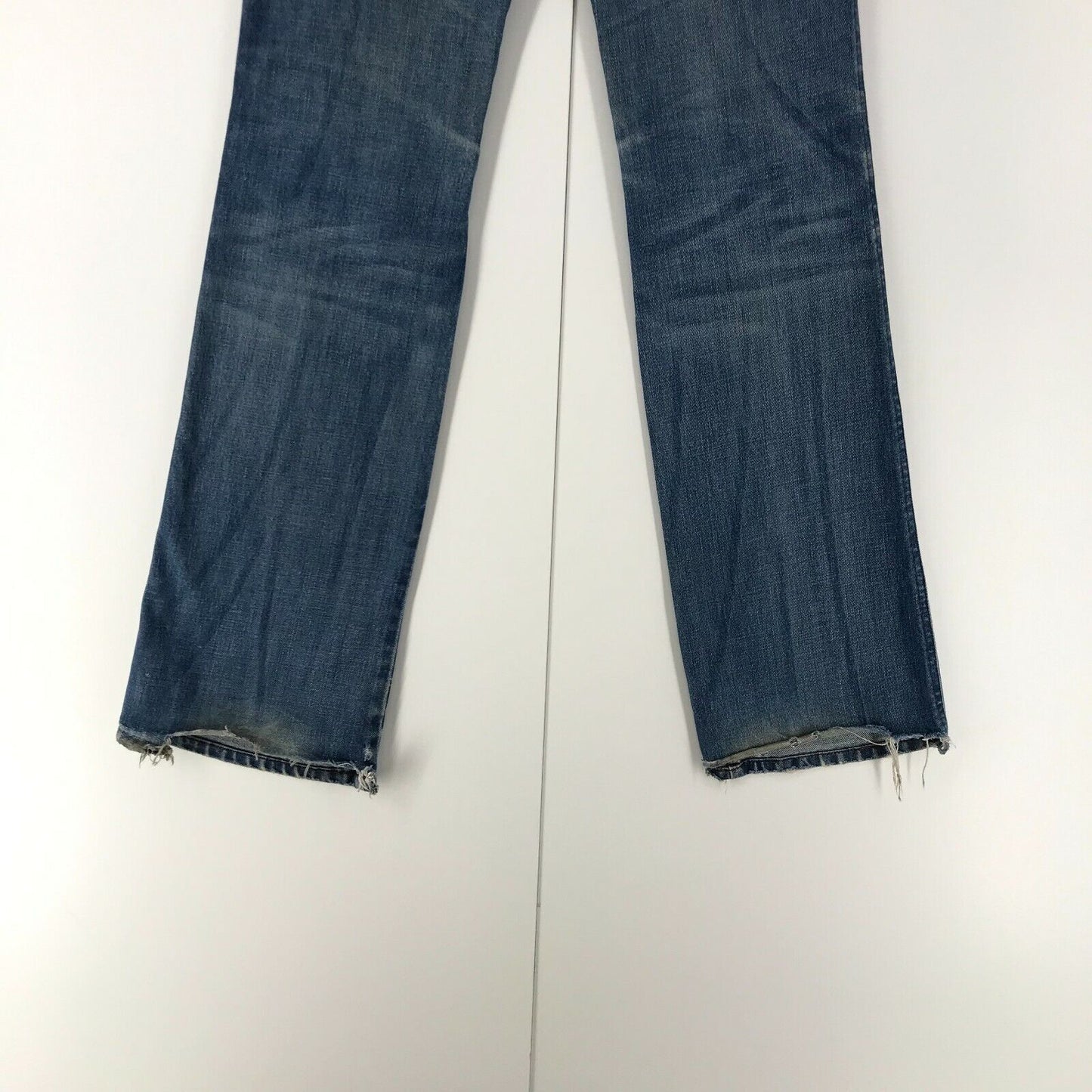 Diesel HUSH DS Women Blue Regular Bootcut Fit Jeans Size W26 L34 Made in Italy