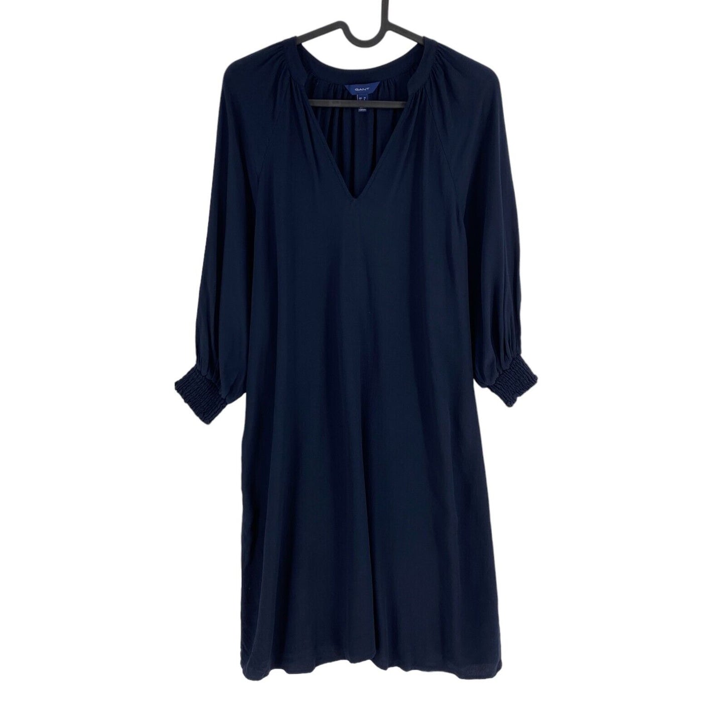 GANT Navy Blue V Neck A Line Dress Size EU 36 UK 8 US 6