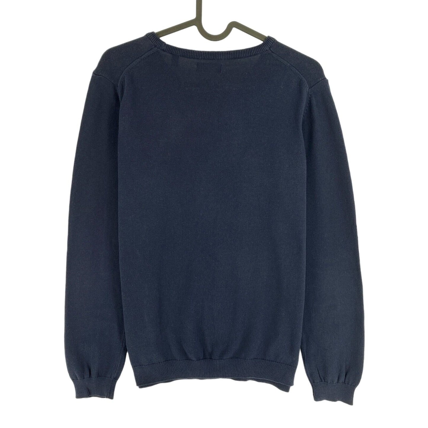 GANT Navy Blue Light Weight Cotton Crew Neck Jumper Pullover Sweater Size M