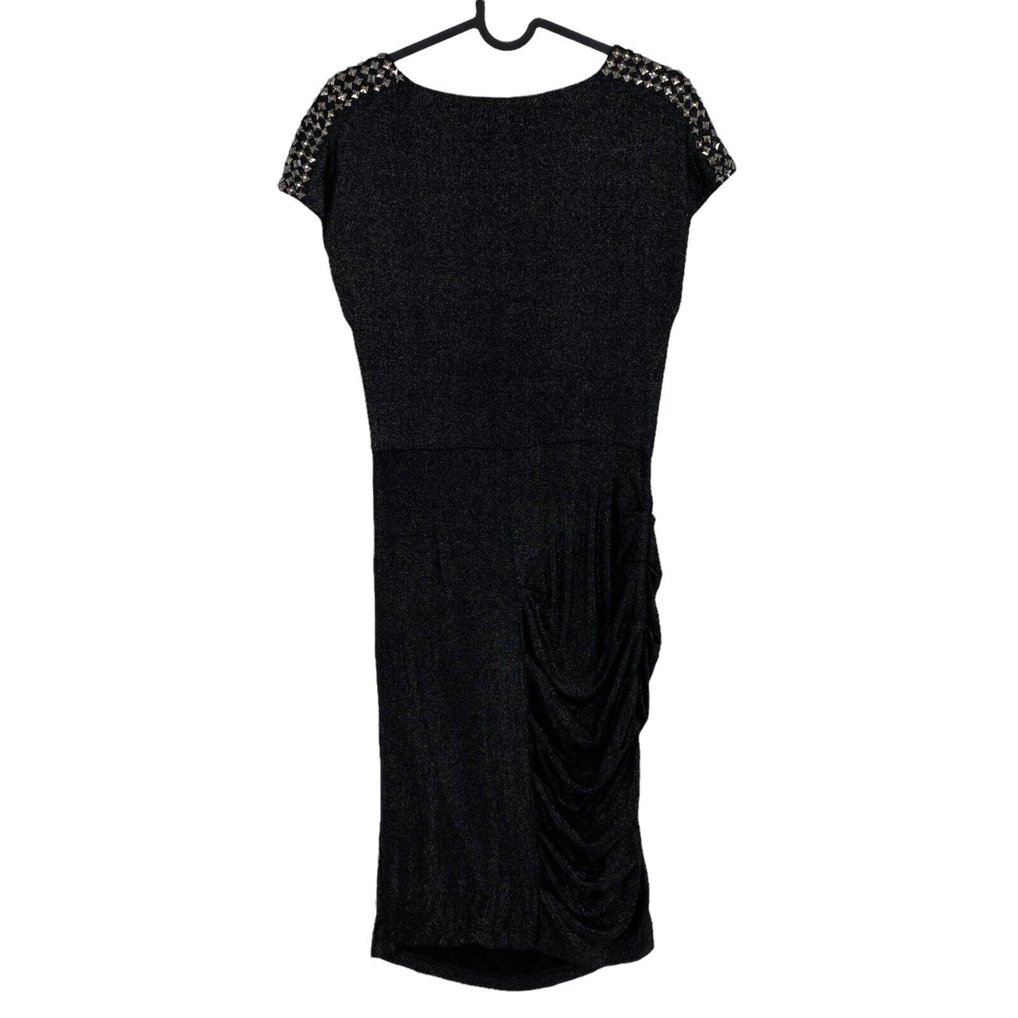 RPR €131 Traffic People Black Cowl Neck Shift Dress Size M L