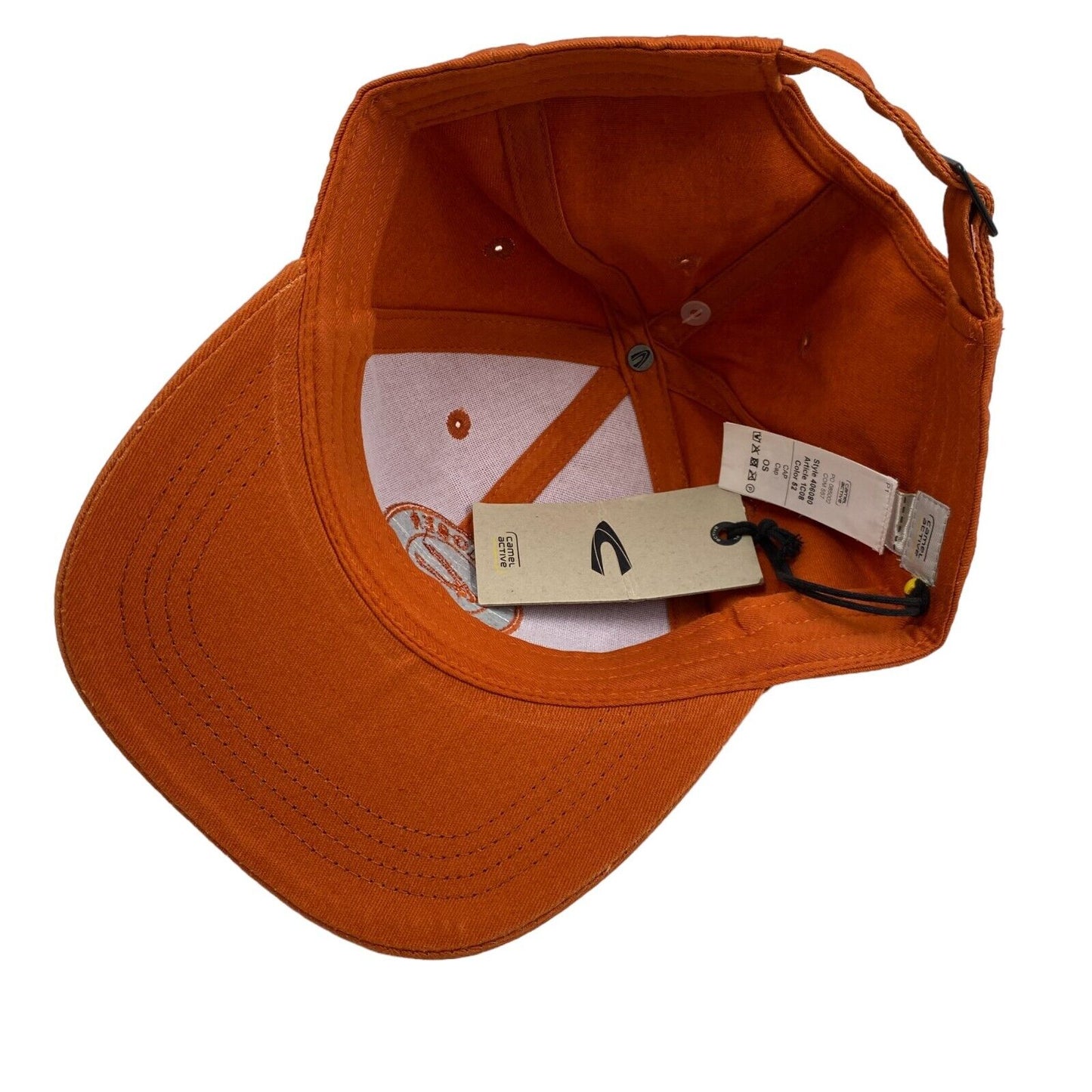 Camel Active Orange Cotton Baseball Cap Hat One Size