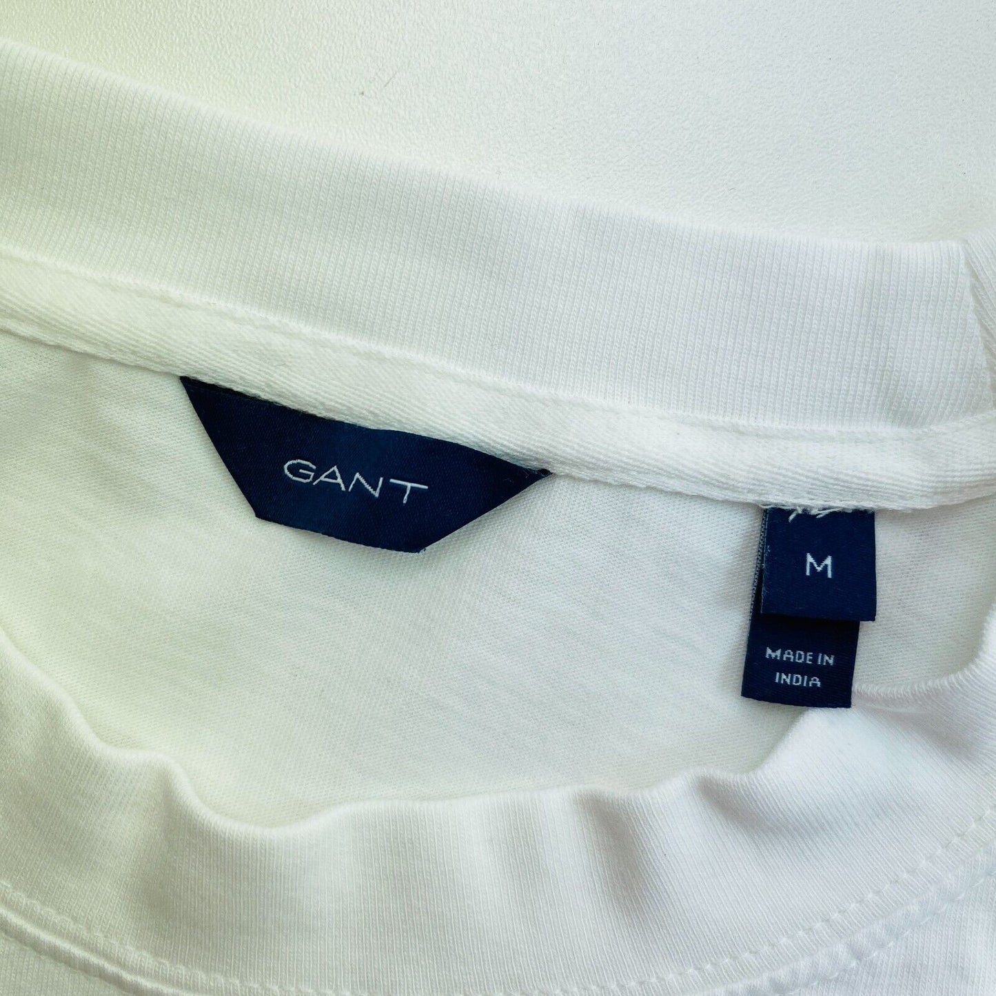 GANT White Icon G Crew Neck SS T Shirt Size M