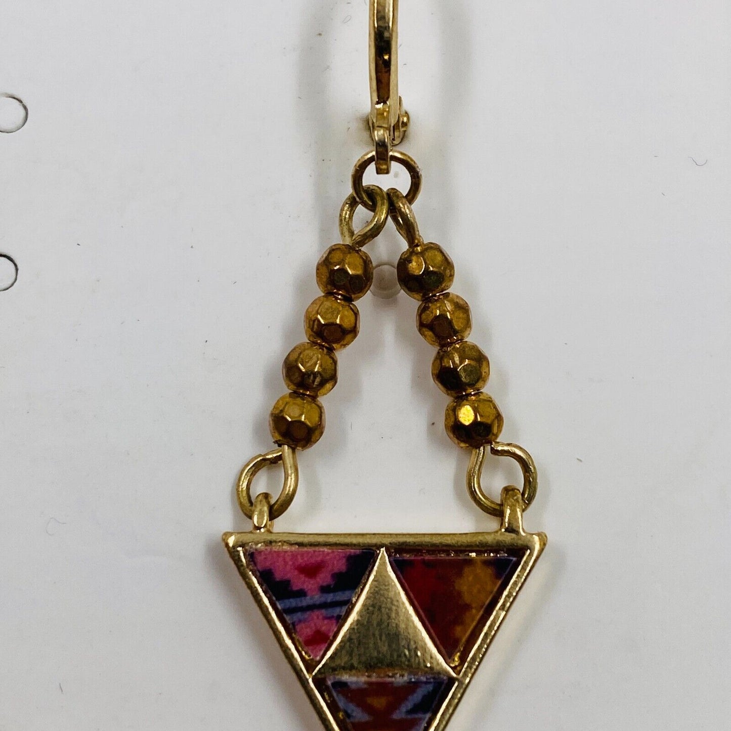 DESIGUAL Gold PEND_PERUVIAN Triangle Earrings