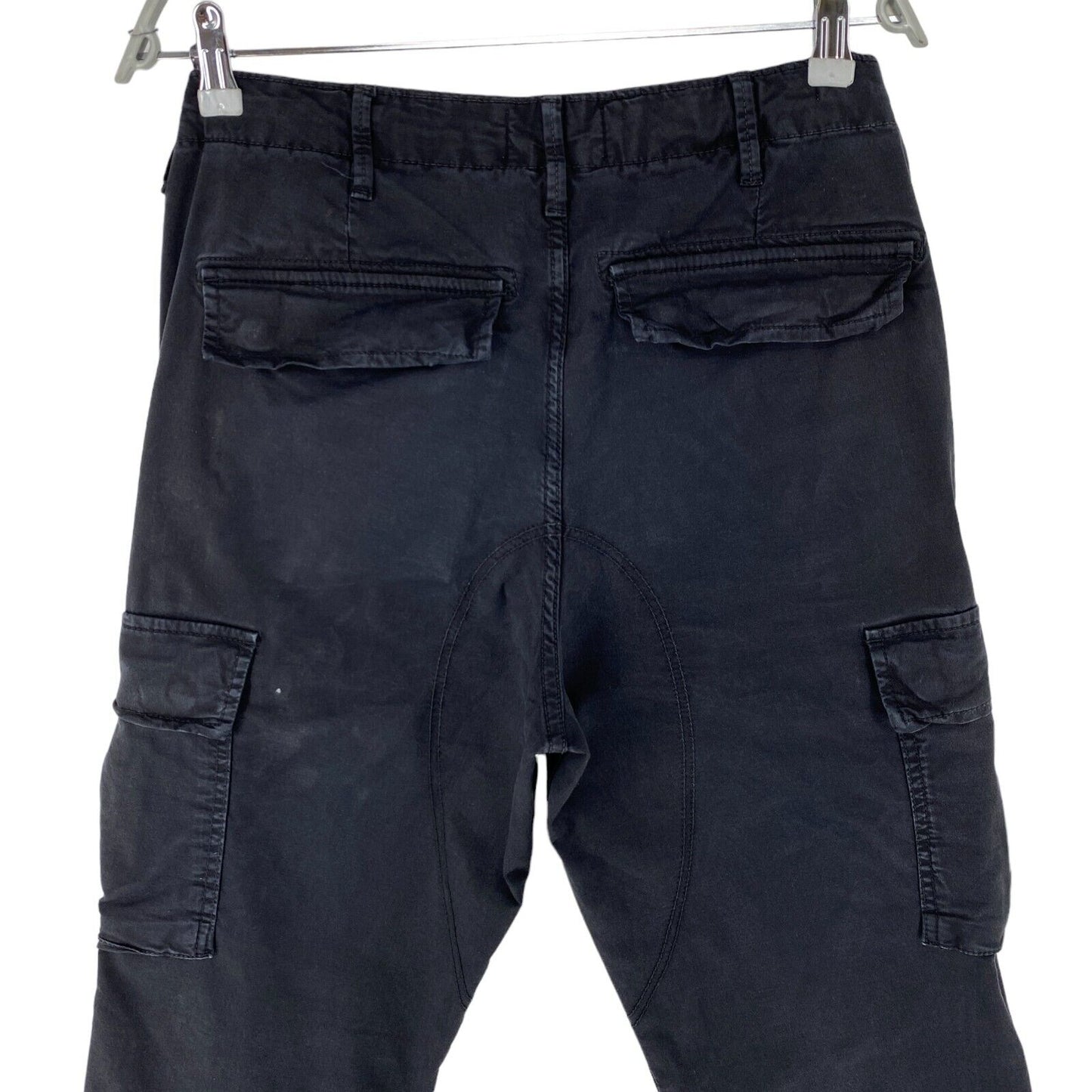 JACK &amp; JONES Pantalon cargo coupe droite ample noir W31 L32