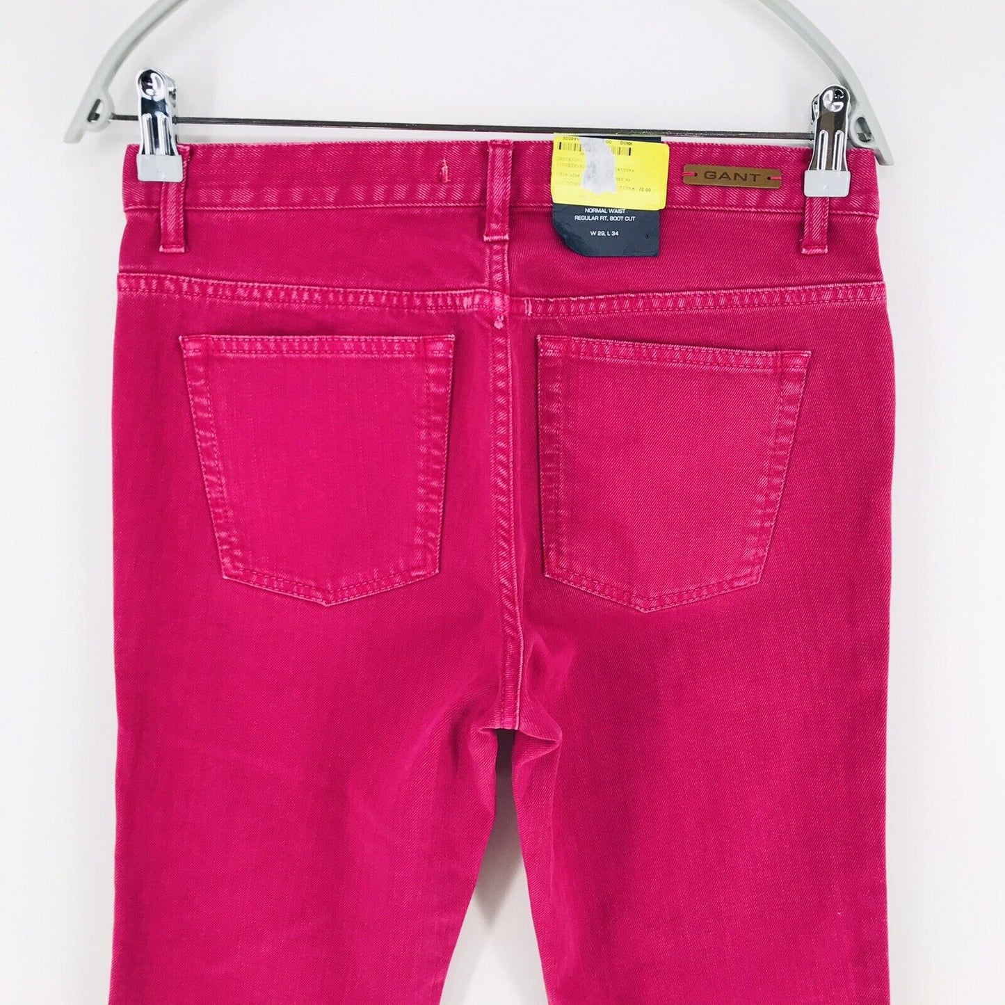 GANT Women Pink Normal Waist Regular Bootcut Fit Jeans W29 L34