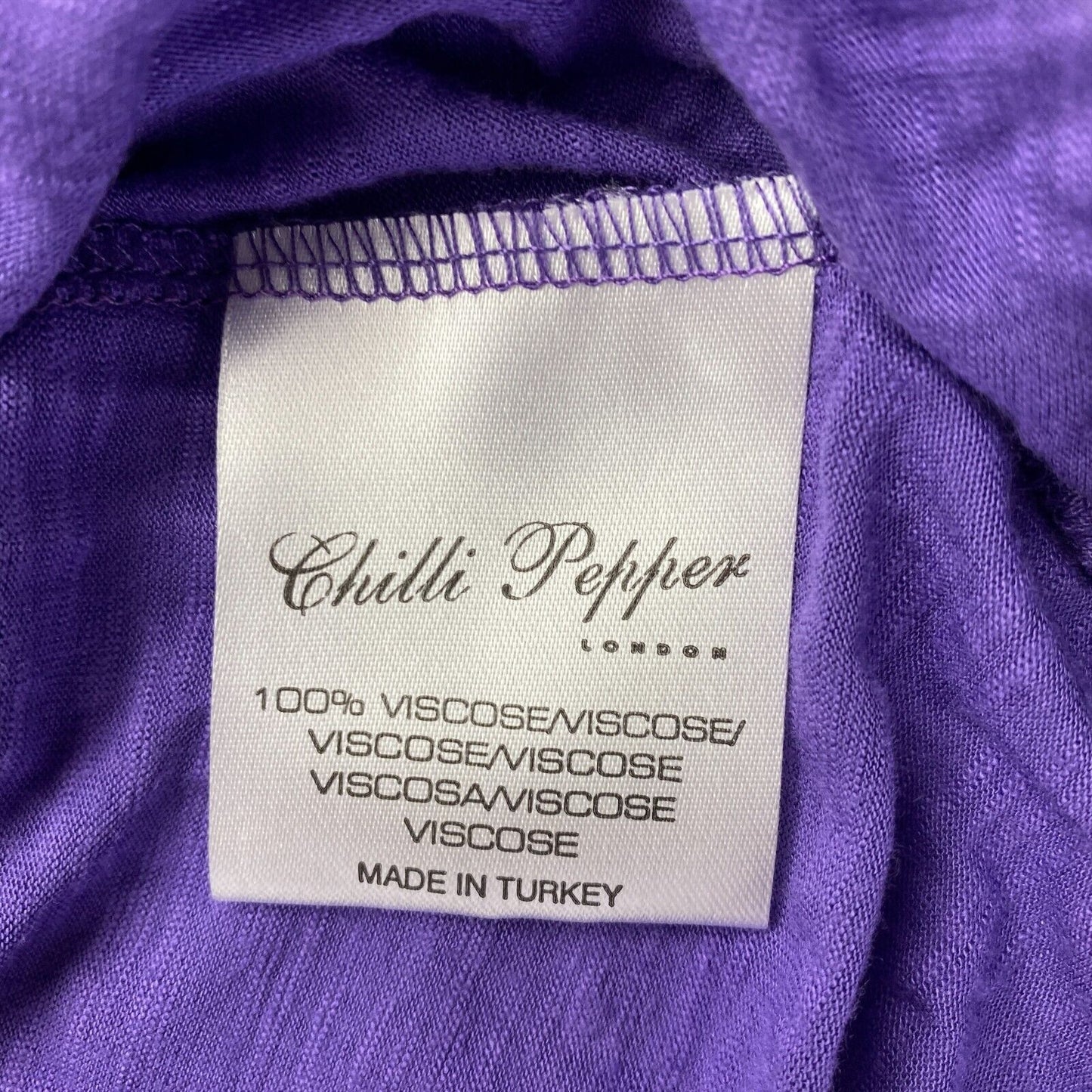 Chilli Pepper Purple Sans manches Halter Fit &amp; Flare Robe Taille SML