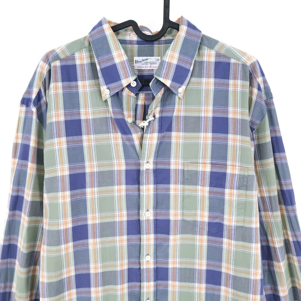 GANT Coloured Check Fall Handloom Madras Shirt Size L