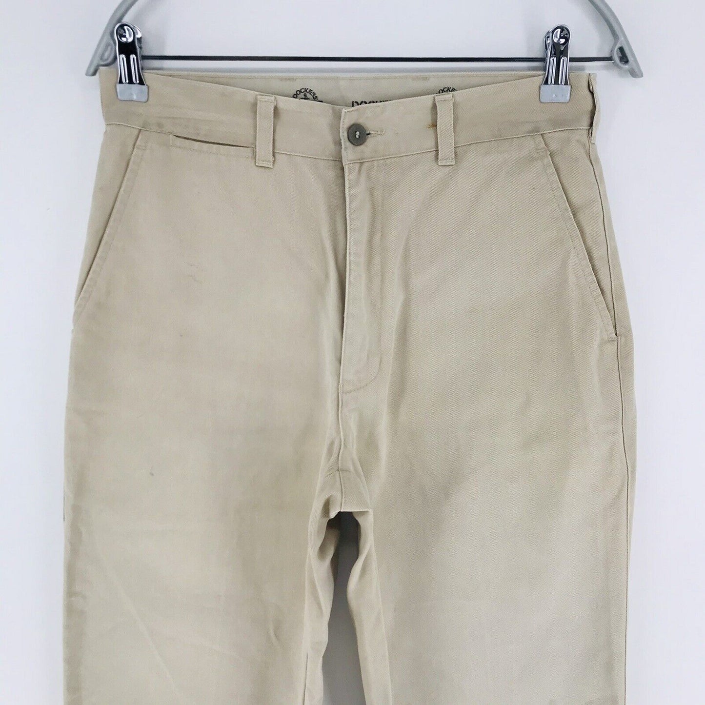 DOCKERS Beige Regular Straight Fit Pantalon Chino Pantalon Taille W30 L30