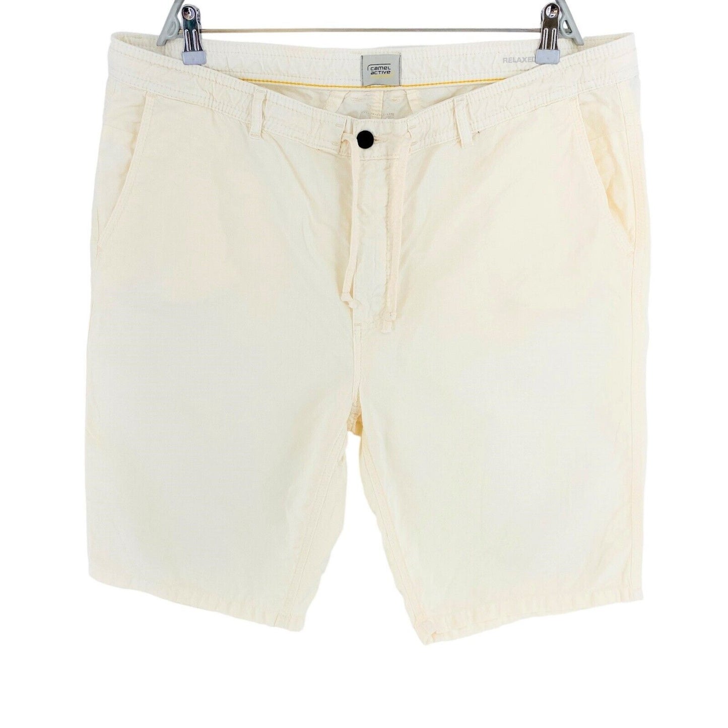 Camel Active Beige Relaxed Fit Cotton Linen Chino Shorts Size W42