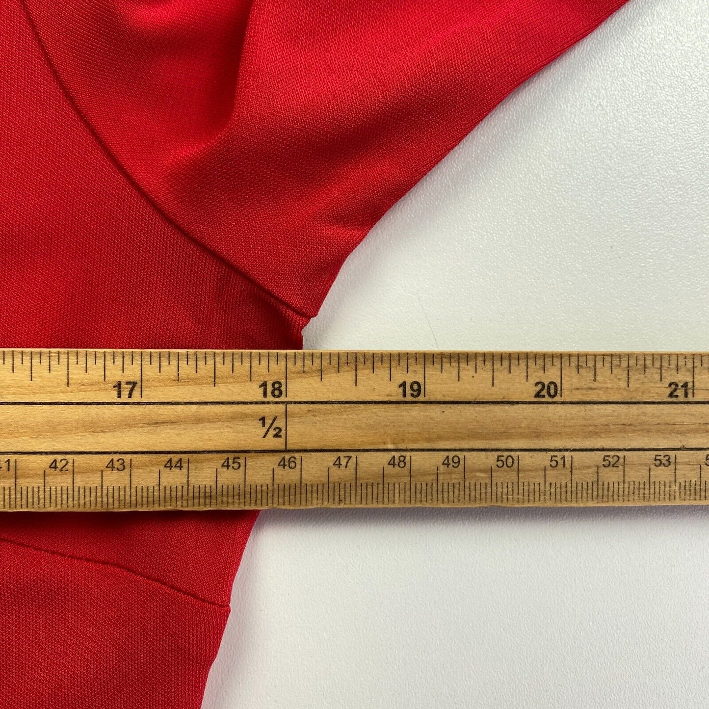 GANT Robe trapèze rouge à manches longues et col rond Taille XL