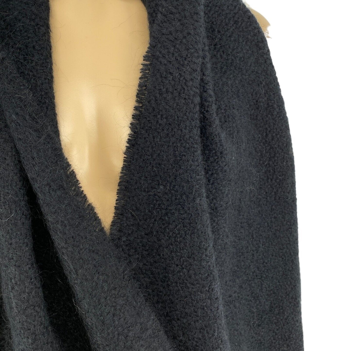 GANT Black Mohair Scarf Shawl