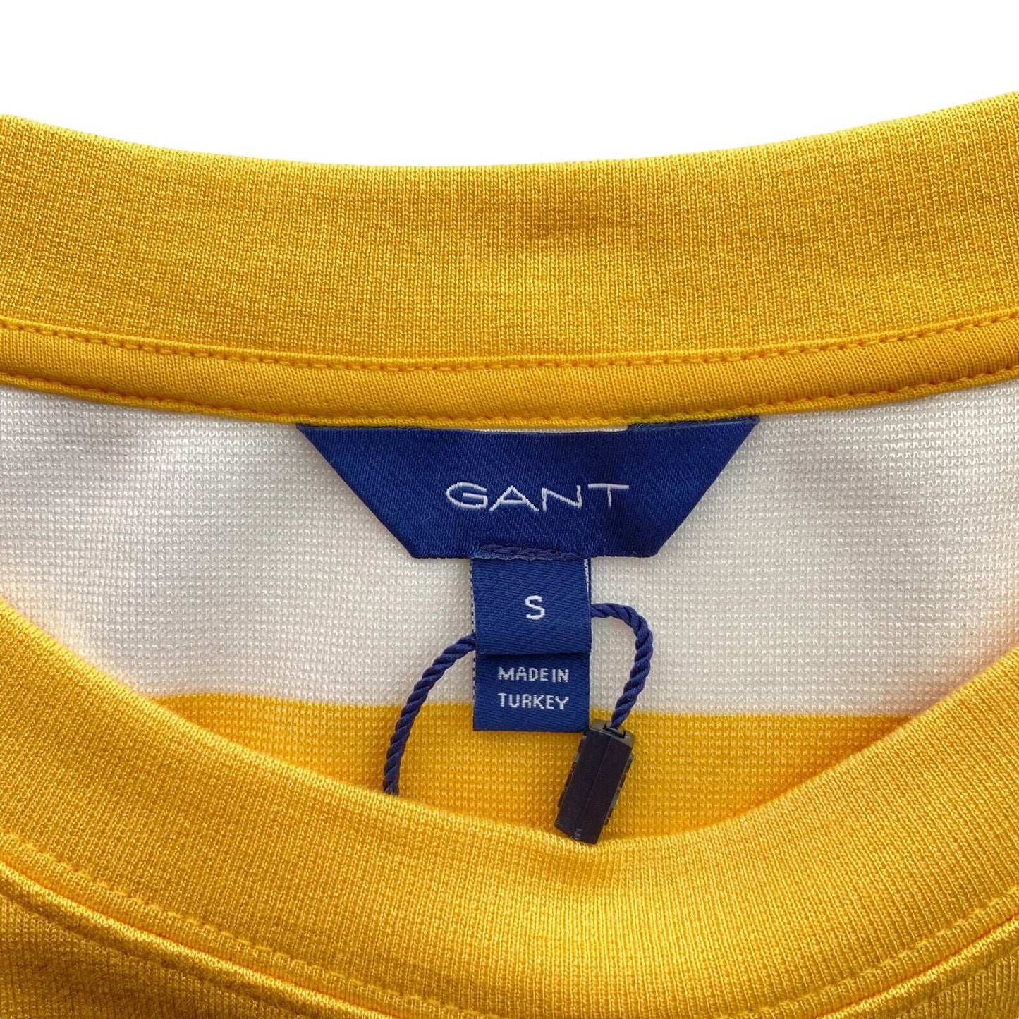 GANT Yellow Br Striped Jersey A Line Dress Size S