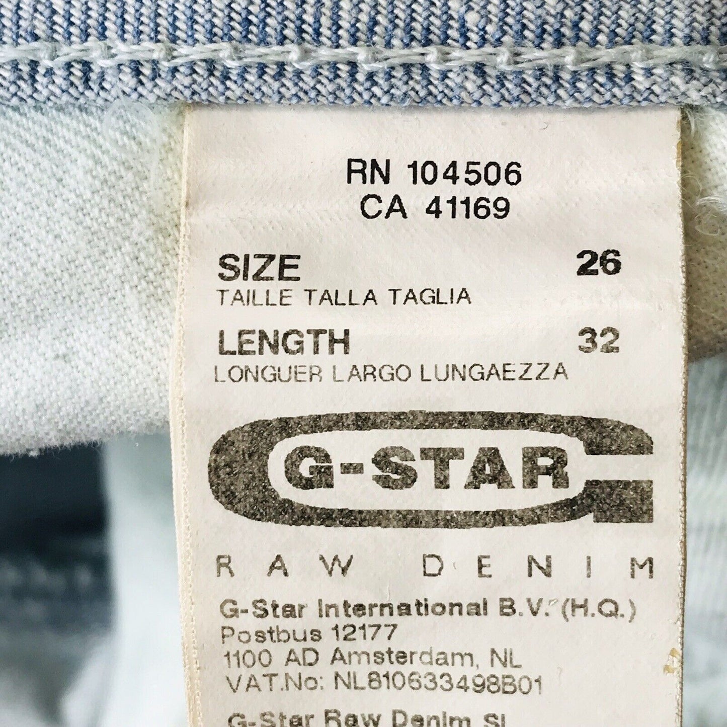 G-STAR RAW MIDGE CUSTOM BOOTLEG Women Blue Bootcut Fit Jeans W26 L32