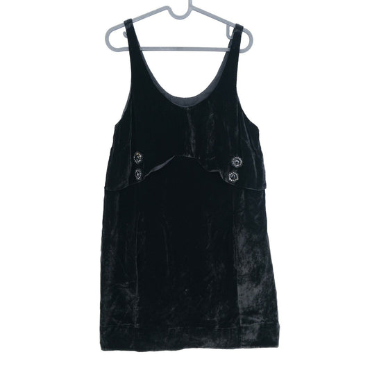 PVC 464 € SEE By CHLOE Robe en velours noir Taille IT 44 EUR 38 UK 10 US 6