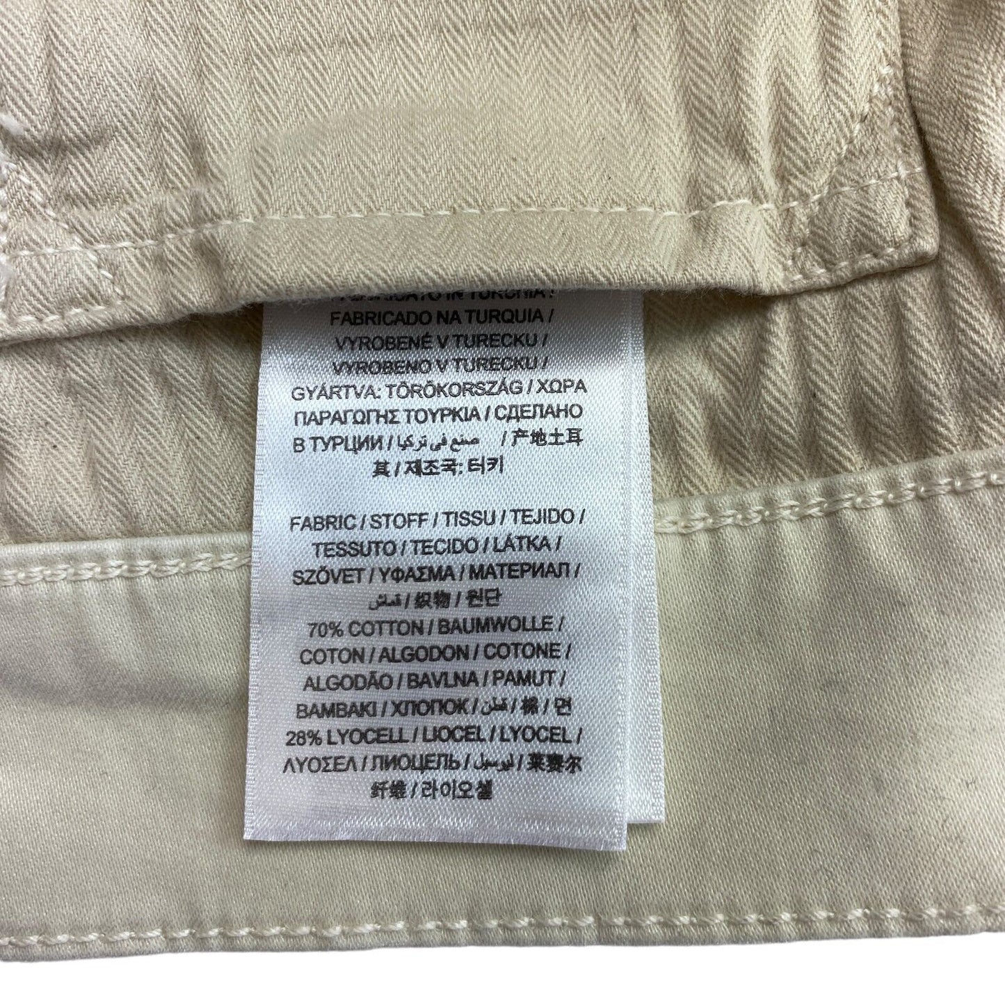 GANT Beige Tapered Satin Jeans Size W31 L34