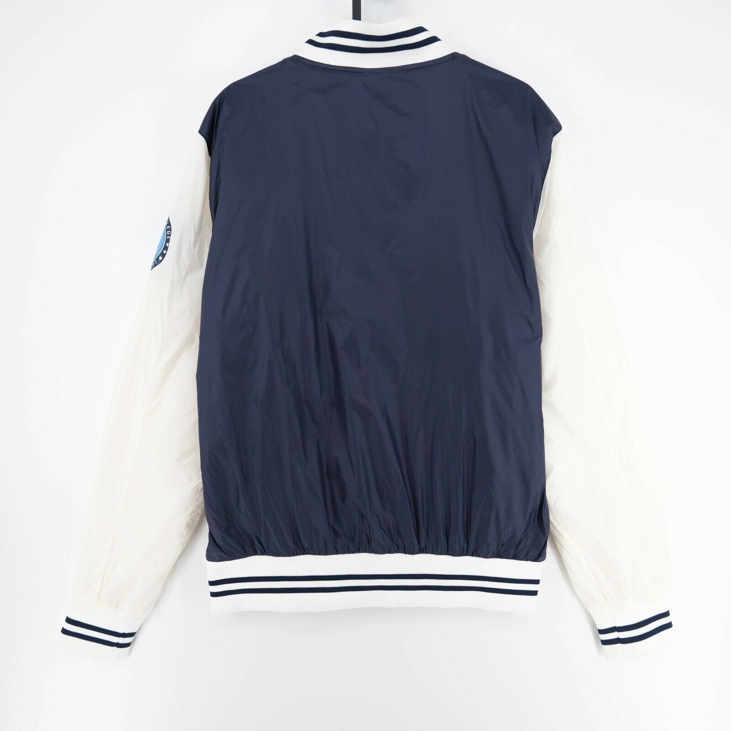 GRAND & HILLS Navy Blue Bomber Jacket Size S L