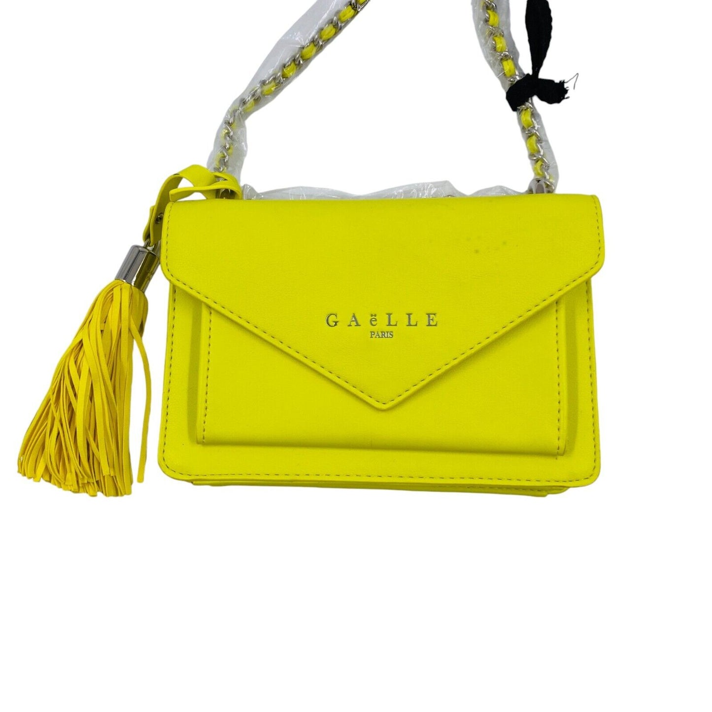 GAELLE Women Yellow Eco Leather Crossbody Shoulder Bag