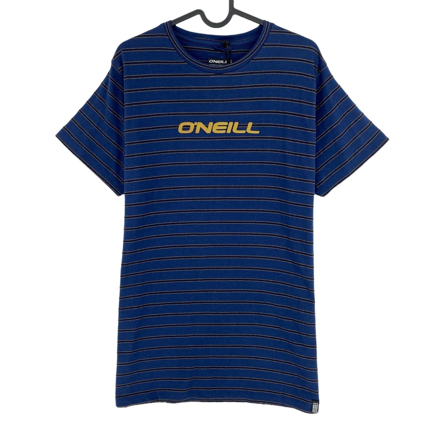 O`NEILL LM Navy Blue Combi Stripe Crew Neck T Shirt Size M