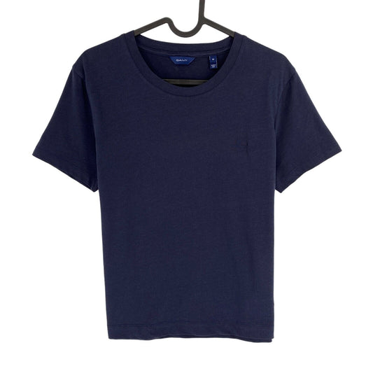 GANT Women Navy Blue Original Crew Neck T Shirt Size M