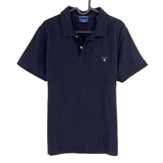 GANT Navy Blue Original Regular Fit Pique Ruger Polo Shirt Size M