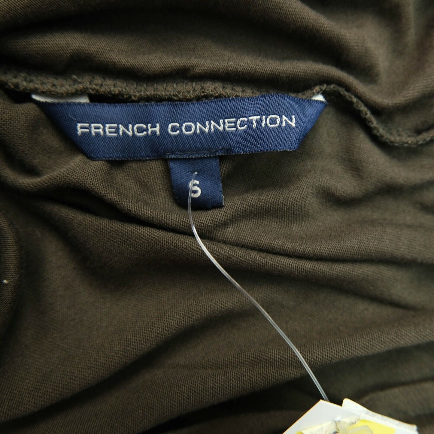 Prix ​​conseillé 265 € FRENCH CONNECTION Robe marron à col en V Taille 10 - S