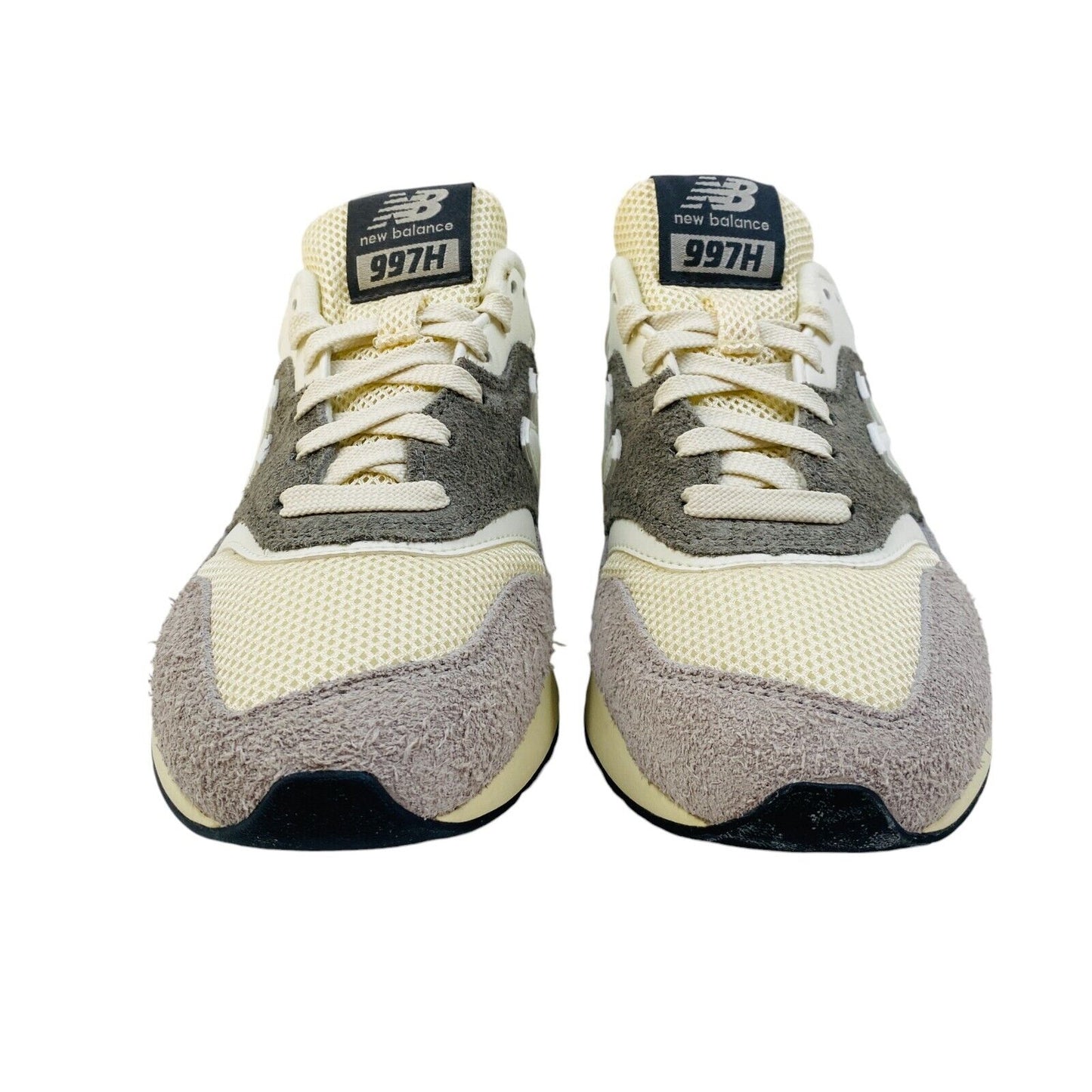 New Balance Boys Grey Beige Suede Leather Shoes Sneakers EUR 38.5 UK 5.5 US 6