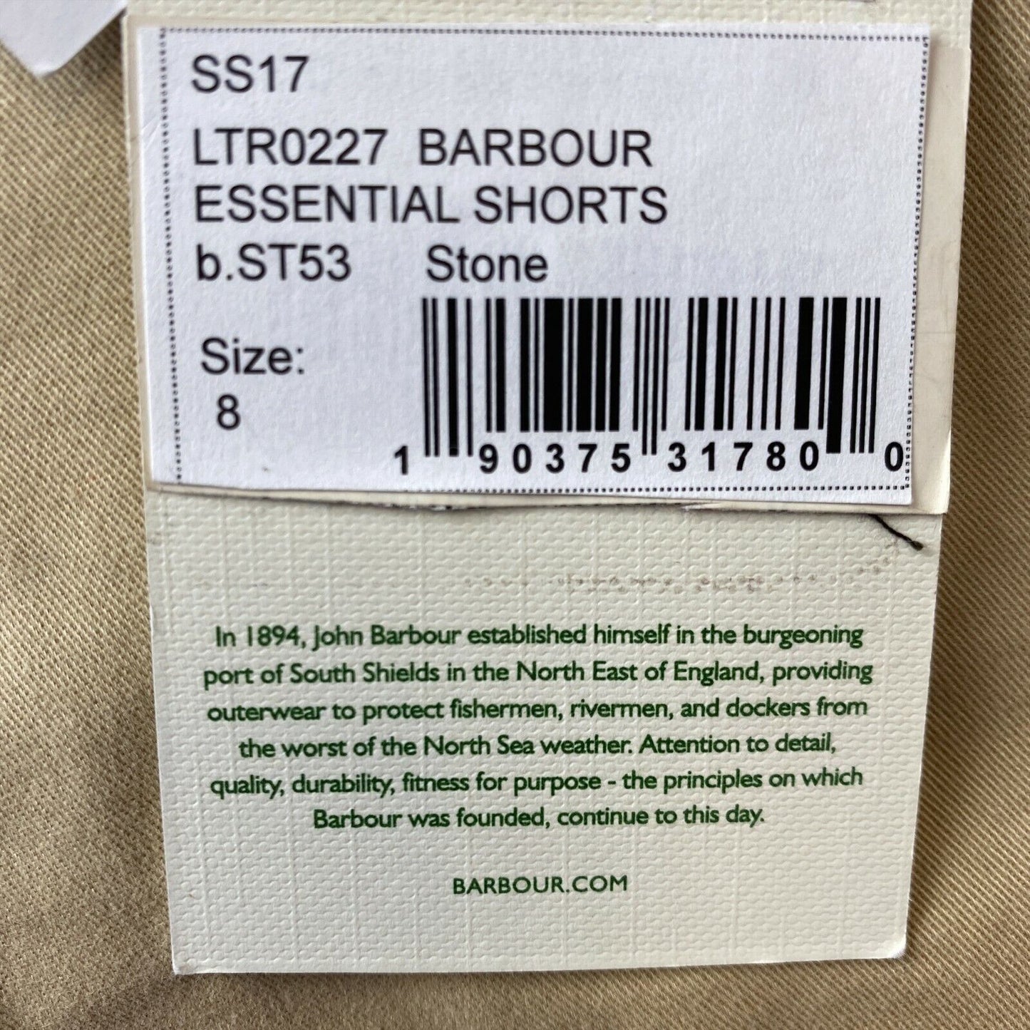 BARBOUR Women Brown Stretch Regular Fit Bermuda Chino Shorts Size 8 - W29