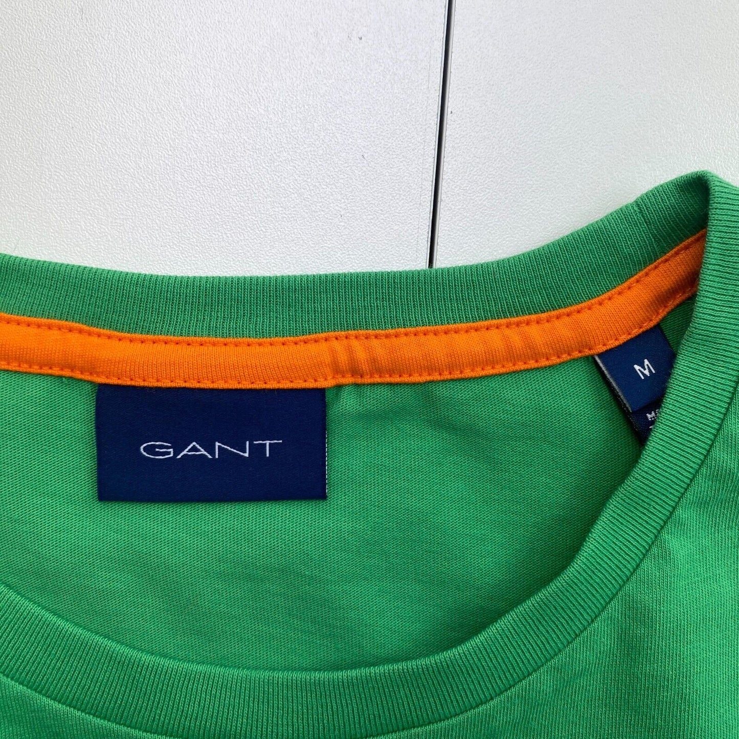 GANT Men Green Contrast Logo Crew Neck Short Sleeves T Shirt Size M