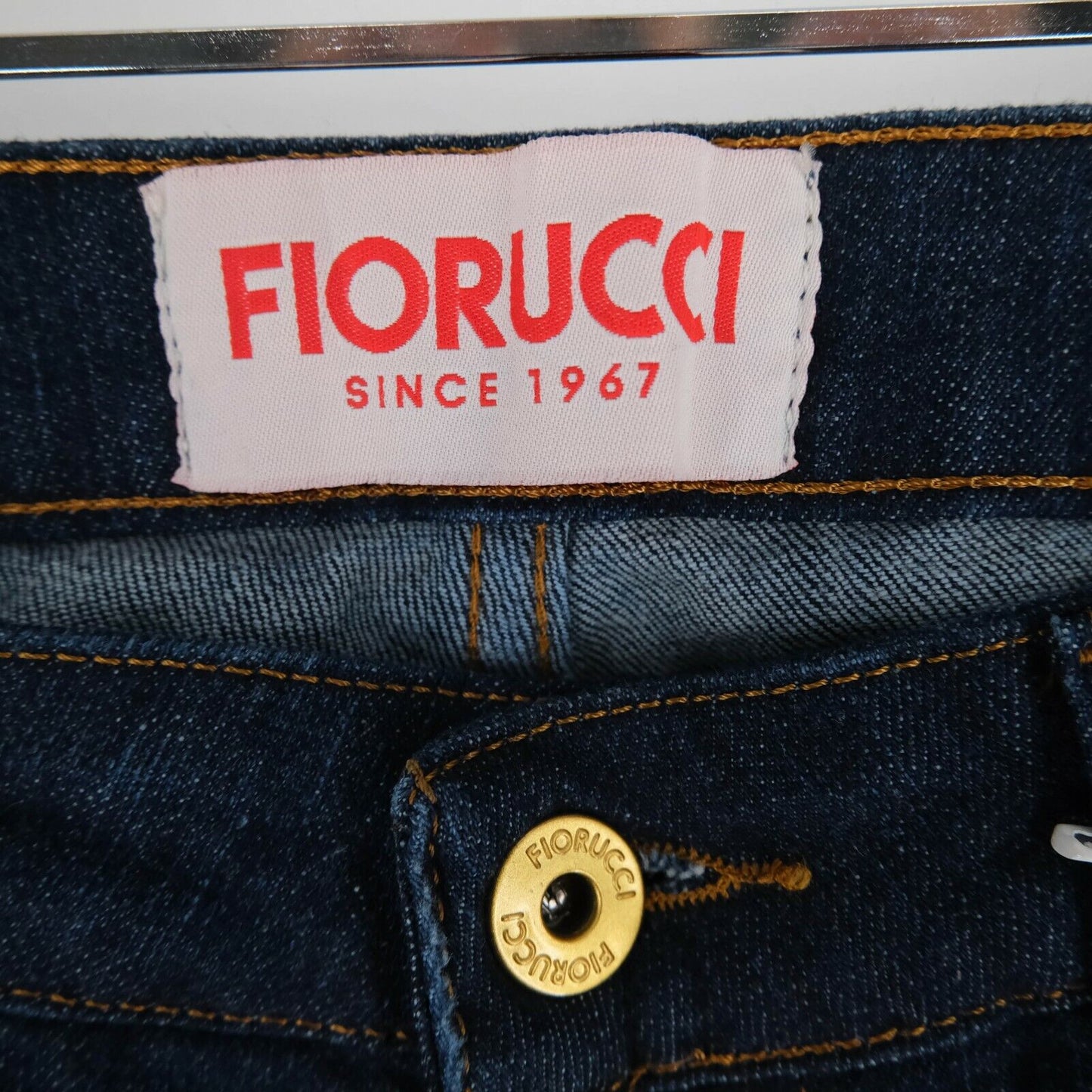 FIORUCCI Dunkelblaue Skinny Fit Jeans Größe W28