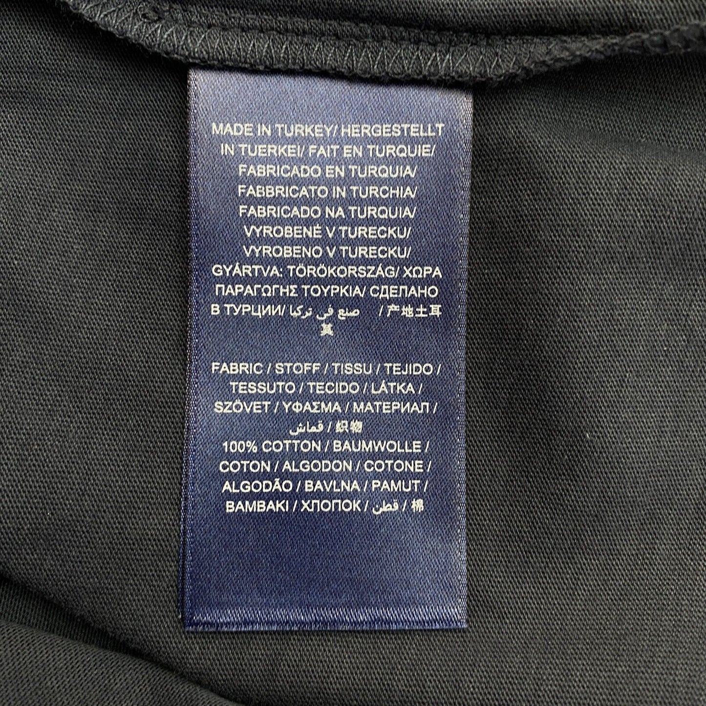 GANT T-Shirt mit Rundhalsausschnitt und Logo, Marineblau, Größe L