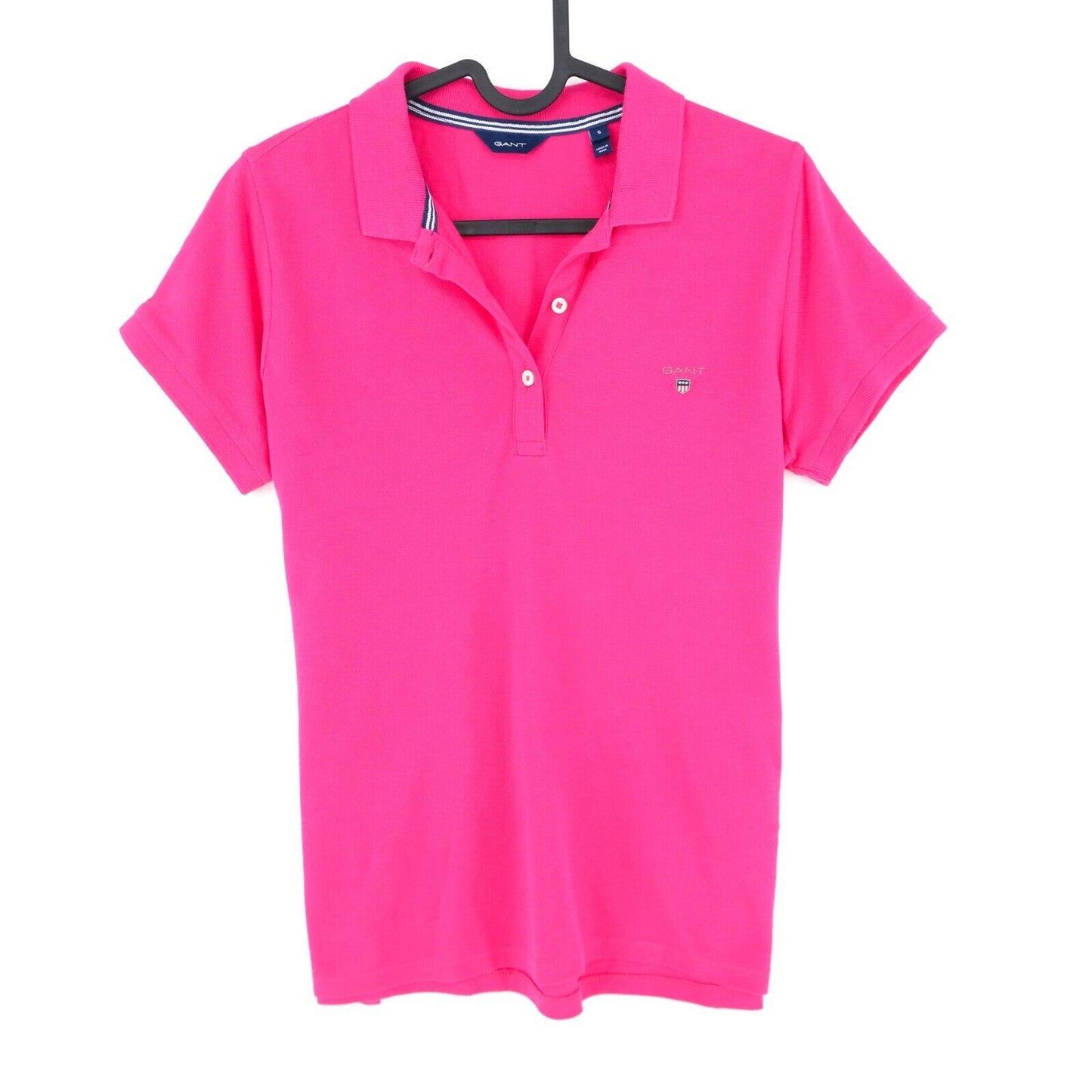 GANT Pink Original Logo Polo Neck Size S