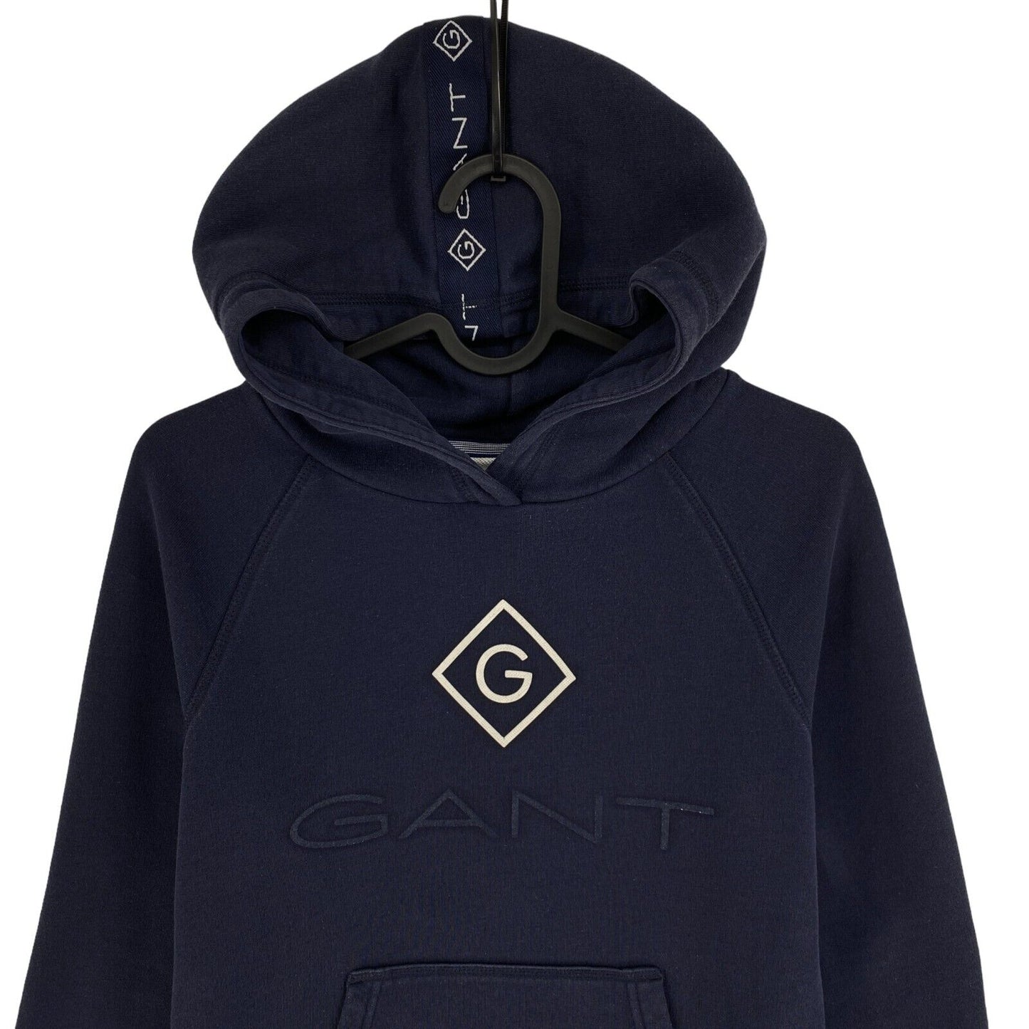 GANT Girls Navy Blue Lock Up Long Sleeves Hoodie Dress Size 15 Years 170 cm